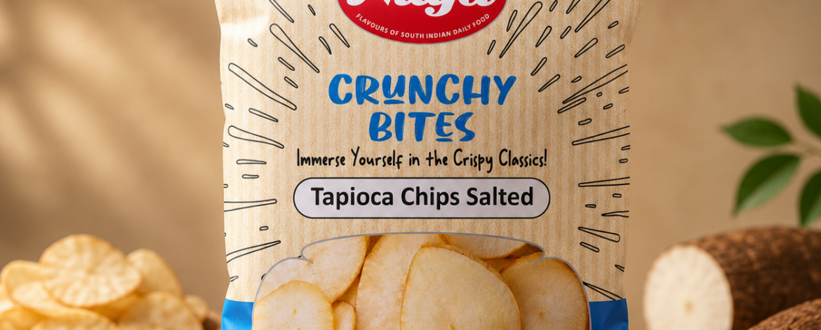 Tapioca chips salted Tapioca chips salted