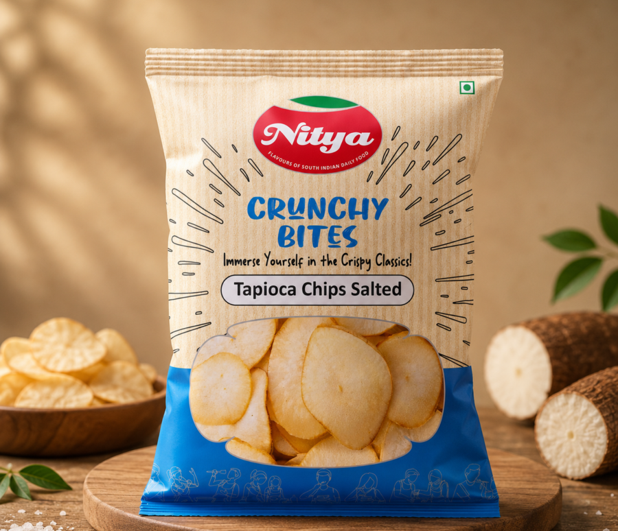 Tapioca chips salted