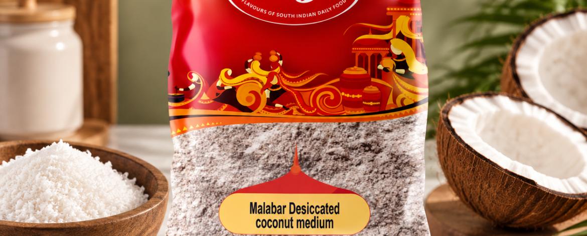 Malabar Desiccated coconut medium 250gm
